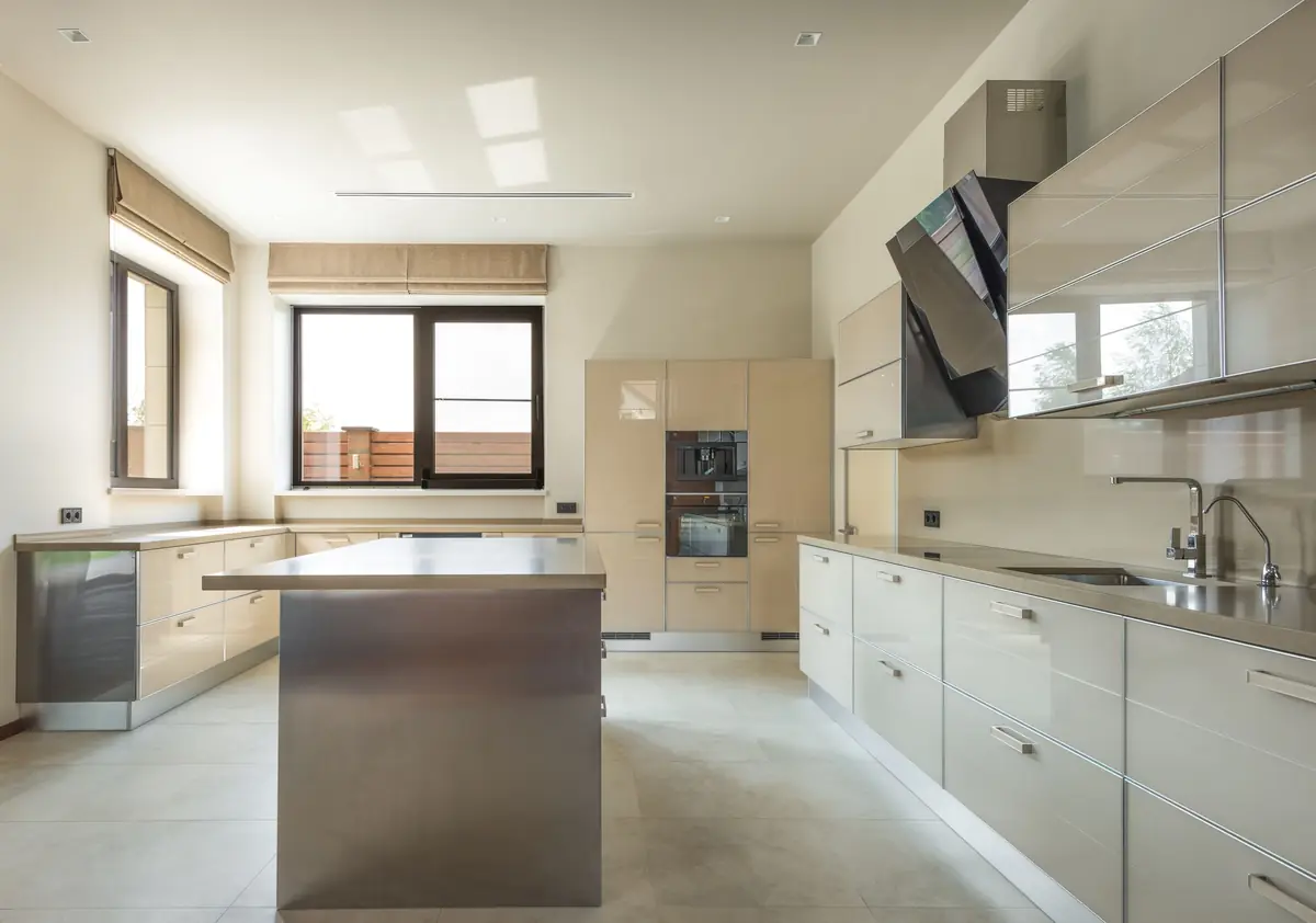 Fitted kitchen cabinets installed in a Dubai apartment